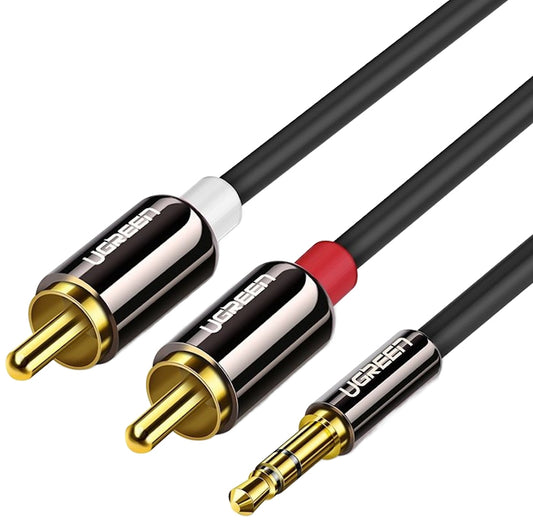 Cavo Audio 3.5mm - 2 x RCA UGREEN AV116, 1.5m, Nero