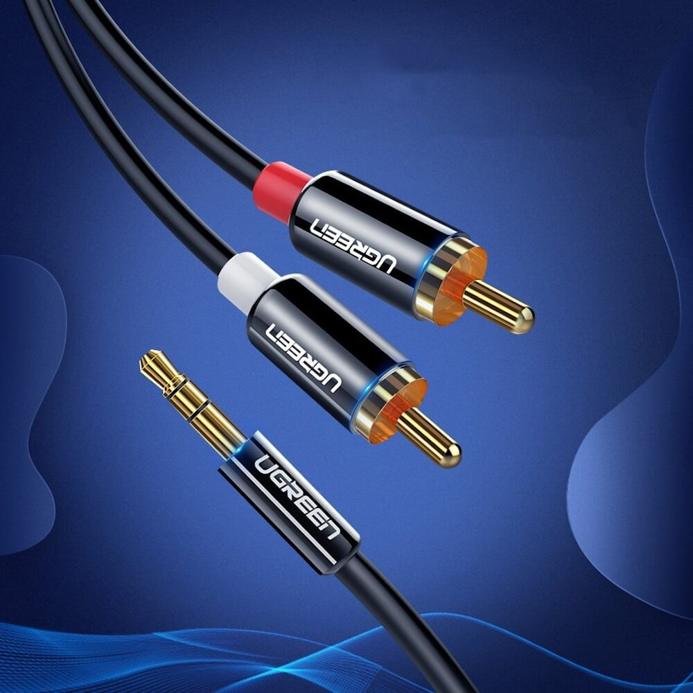 Cavo Audio 3.5mm - 2 x RCA UGREEN AV116, 1.5m, Nero