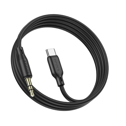 Cavo audio 3,5 mm - USB-C Borofone BL18, 1 m, nero 