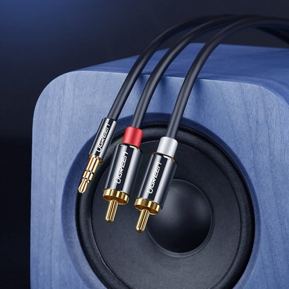 Cavo Audio 3.5mm - 2 x RCA UGREEN AV116, 1.5m, Nero