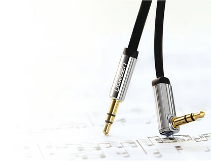 Cavo Audio 3.5mm - 3.5mm UGREEN AV119 Angled, 5m, Nero