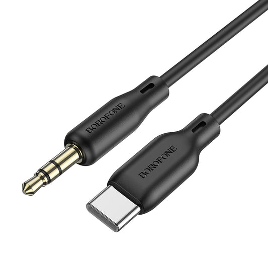 Cavo audio 3,5 mm - USB-C Borofone BL18, 1 m, nero 