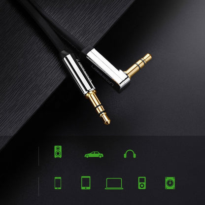 Cavo Audio 3.5mm - 3.5mm UGREEN AV119 Angled, 5m, Nero