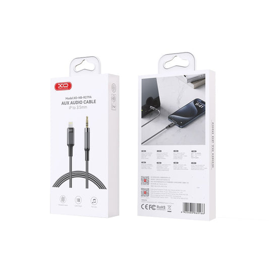 Cavo Audio Lightning - 3.5mm XO Design NB-R279A, 1m, Nero