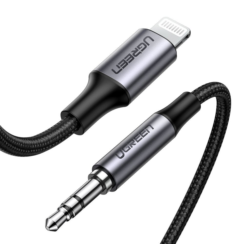 Cavo Audio Lightning - 3.5mm UGREEN US315 (70509), 1m, Nero