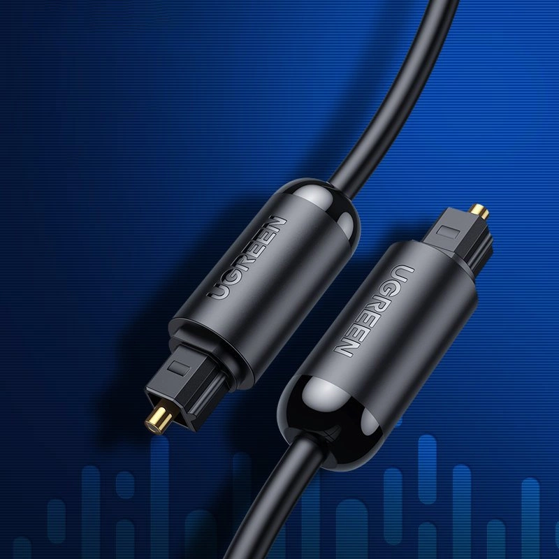 Cavo Audio Ottico UGREEN AV122, Toslink / SPDIF, 1.5m, Nero