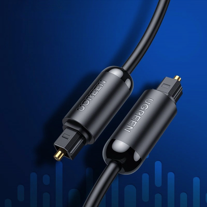 Cavo Audio Ottico UGREEN AV122, Toslink / SPDIF, 1.5m, Nero