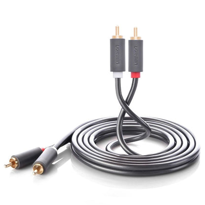 Cavo Audio UGREEN AV104, 2 x RCA - 2 x RCA, 2m, Nero