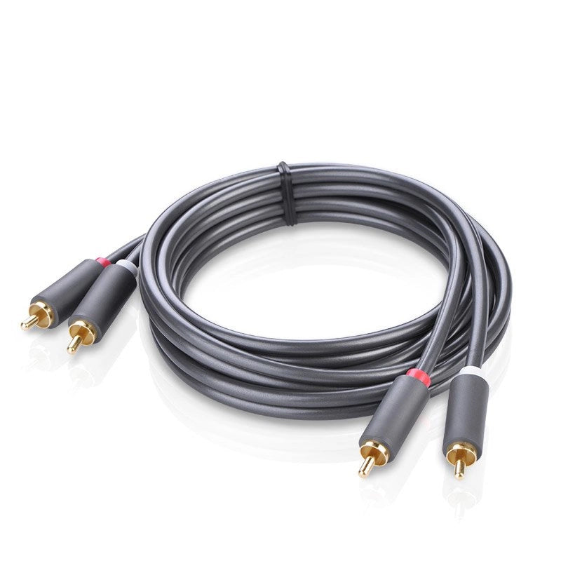 Cavo Audio UGREEN AV104, 2 x RCA - 2 x RCA, 2m, Nero
