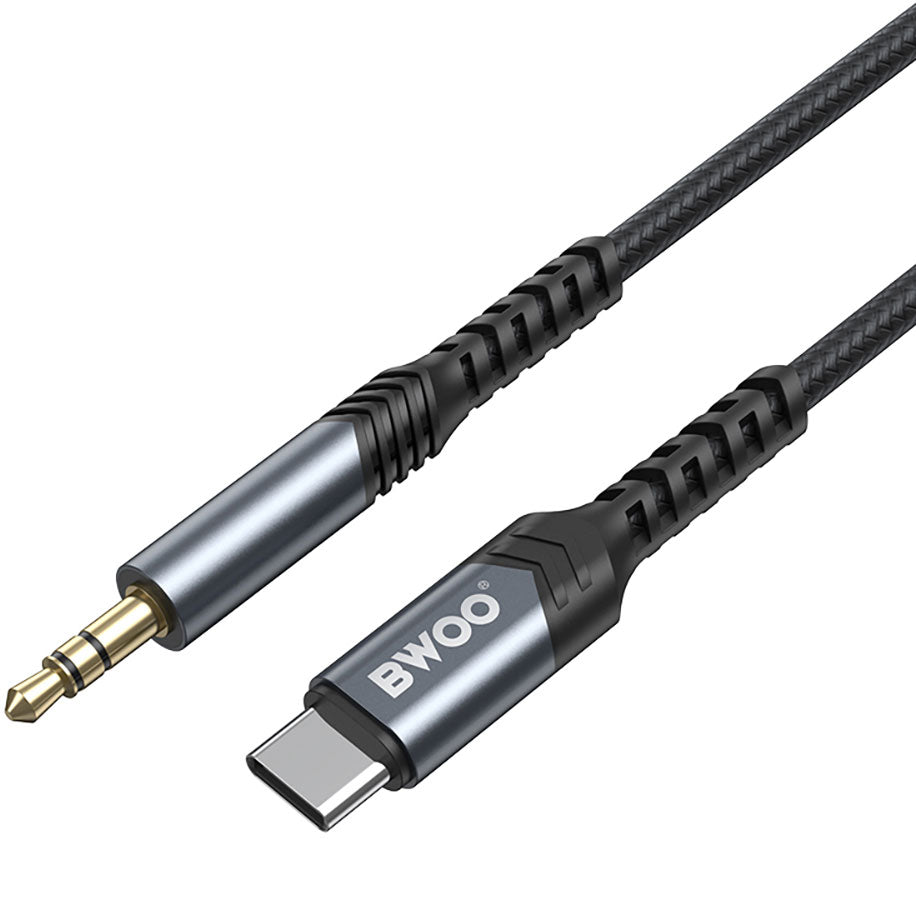 Cavo audio USB-C - 3,5 mm BWOO BO-AUX066, 1,2 m, nero 