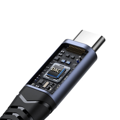 Cavo Audio USB-C - 3.5mm / USB-C Joyroom SY-C02, 0.14m, Nero