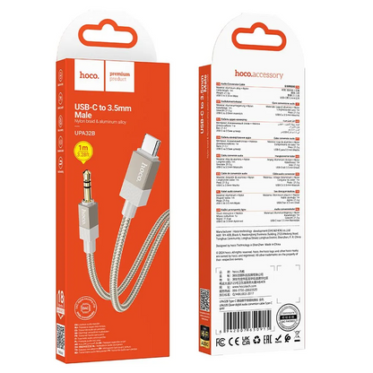 Cavo Audio USB-C - 3.5mm HOCO UPA32B, 1m, Dorato