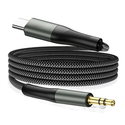 Cavo Audio USB-C - 3.5mm Techsuit AC16 NexaSound, 1m, Grigio