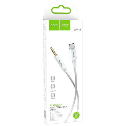 Cavo Audio USB-C - 3.5mm HOCO UPA19, 1m, Argento