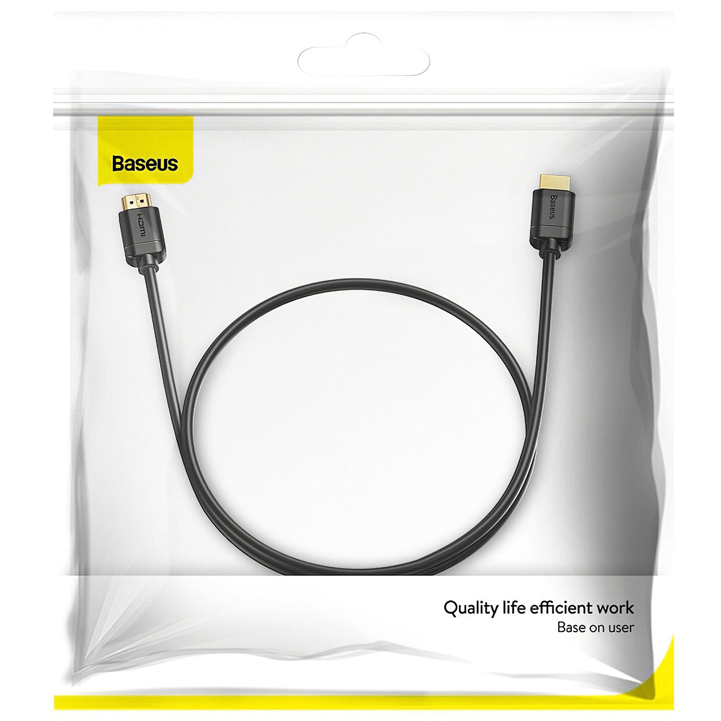 Cavo video Baseus, HDMI - HDMI, 4K, 2 m, nero CAKGQ-B01