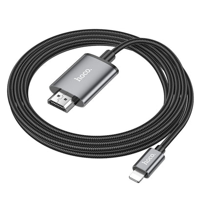Cavo Audio e Video Lightning - HDMI HOCO UA27, 2m, Grigio