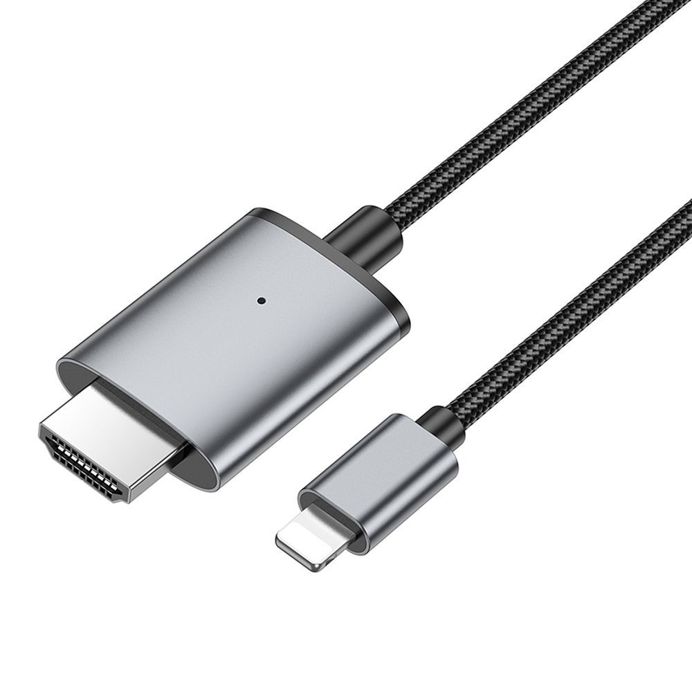 Cavo Audio e Video Lightning - HDMI HOCO UA27, 2m, Grigio