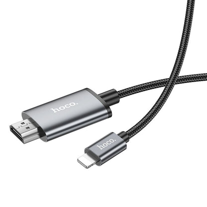 Cavo Audio e Video Lightning - HDMI HOCO UA27, 2m, Grigio