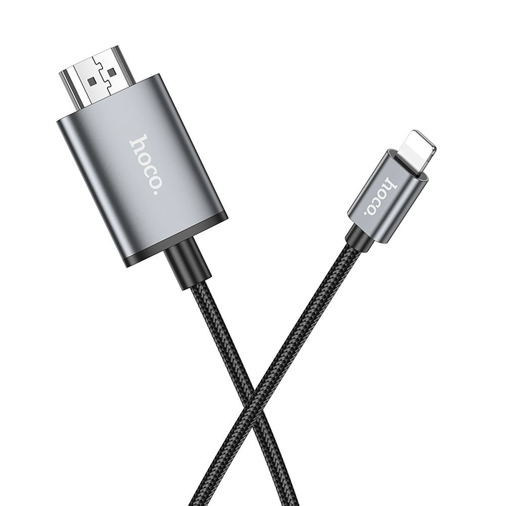 Cavo Audio e Video Lightning - HDMI HOCO UA27, 2m, Grigio