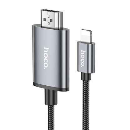 Cavo Audio e Video Lightning - HDMI HOCO UA27, 2m, Grigio
