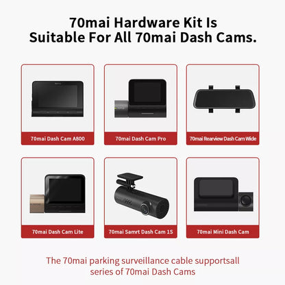 Kit Midrive 70mai hardwire UP02, microUSB, 3 m