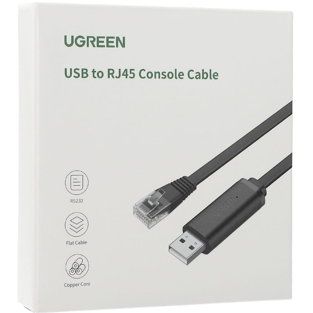 Cavo Console USB UGREEN CM204, RJ45, 3m, Nero