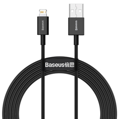 Cavo dati e ricarica USB-A - Lightning Baseus Serie Superior, 20W, 2m, nero CALYS-C01