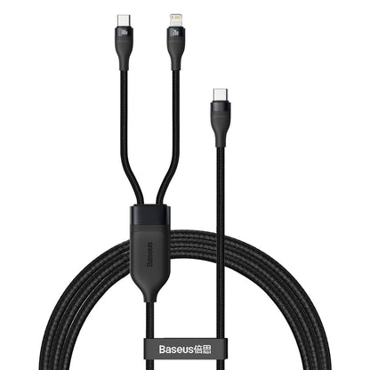 Cavo Dati e Ricarica USB-C - Lightning / USB-C Baseus Flash Series 2in1, 100W, 1.2m, Nero CA1T2-F01
