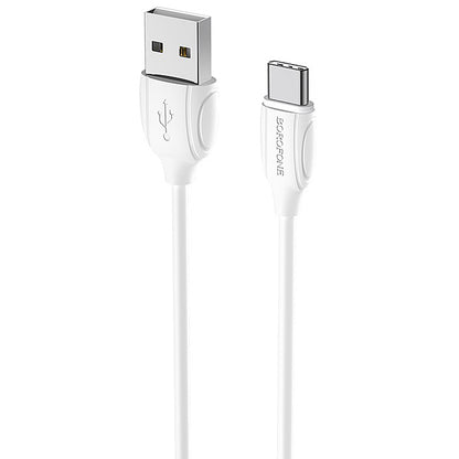 Cavo dati e ricarica USB-A - USB-C Borofone Benefit BX19, 18W, 1m, bianco