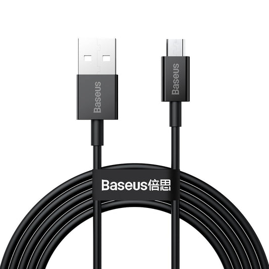 Cavo dati e ricarica USB-A - microUSB Baseus Serie Superiore, 18W, 1m, nero CAMYS-01