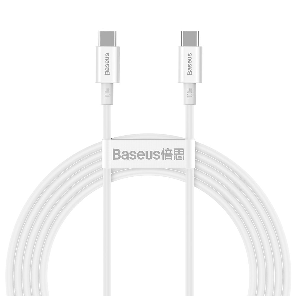 Cavo dati e ricarica USB-C - USB-C Baseus Superior Series, 100W, 2m, bianco CATYS-C02