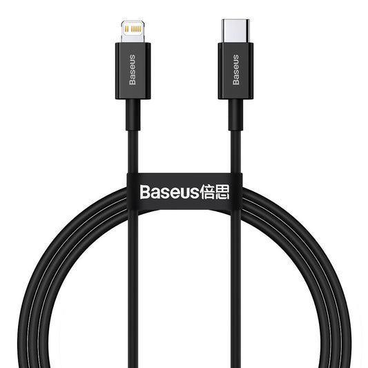 Cavo dati e ricarica USB-C - Lightning Baseus Serie Superior, 20W, 1m, nero CATLYS-A01