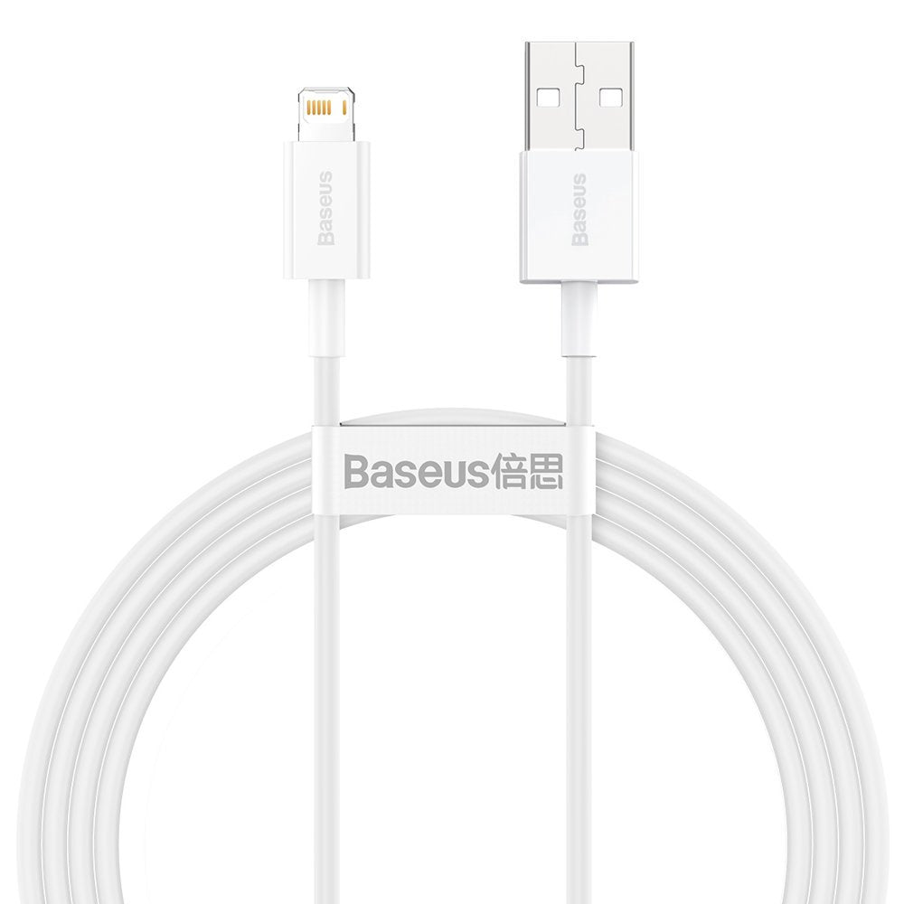 Cavo dati e ricarica USB-A - Lightning Baseus Serie Superior, 20W, 1,5 m, bianco CALYS-B02