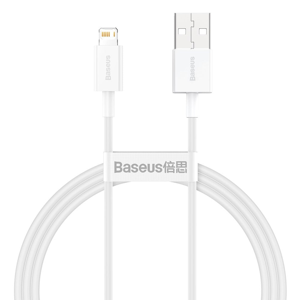 Cavo dati e ricarica USB-A - Lightning Baseus Serie Superior, 20W, 1m, bianco CALYS-A02