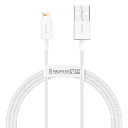 Cavo dati e ricarica USB-A - Lightning Baseus Serie Superior, 20W, 1m, bianco CALYS-A02