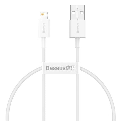 Cavo dati e ricarica USB-A - Lightning Baseus Serie Superior, 20W, 0,25 m, bianco CALYS-02