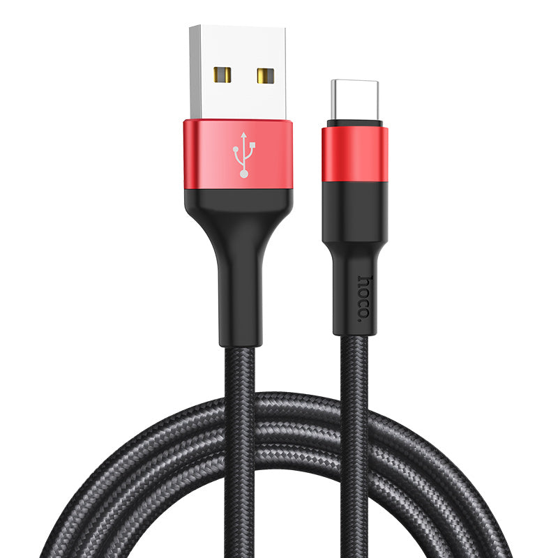 Cavo Dati e Ricarica USB-A - USB-C HOCO X26 Xpress, 18W, 1m, Nero Rosso