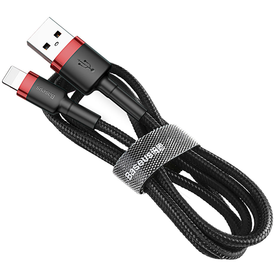 Cavo dati e ricarica USB-A - Lightning Baseus Cafule, 18W, 0,5 m, rosso CALKLF-A19