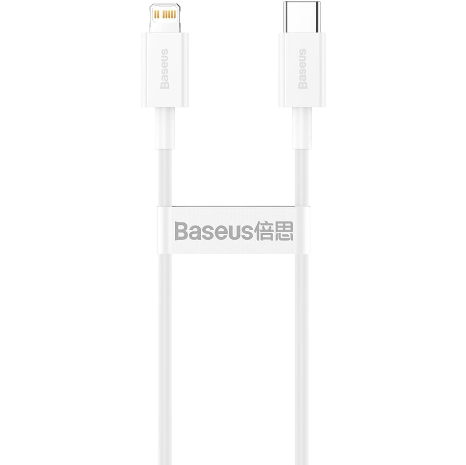 Cavo dati e ricarica USB-C - Lightning Baseus Serie Superiore, 20W, 0,25 m, bianco CATLYS-02 