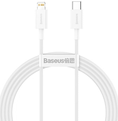 Cavo dati e ricarica USB-C - Lightning Baseus Serie Superior, 20W, 1,5 m, bianco CATLYS-B02 