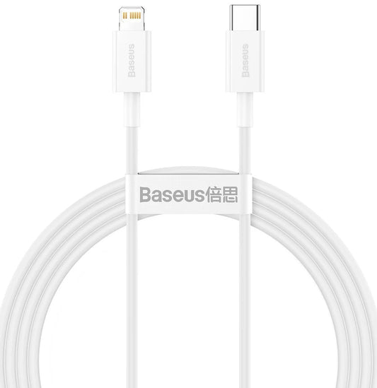 Cavo dati e ricarica USB-C - Lightning Baseus Serie Superior, 20W, 1,5 m, bianco CATLYS-B02 