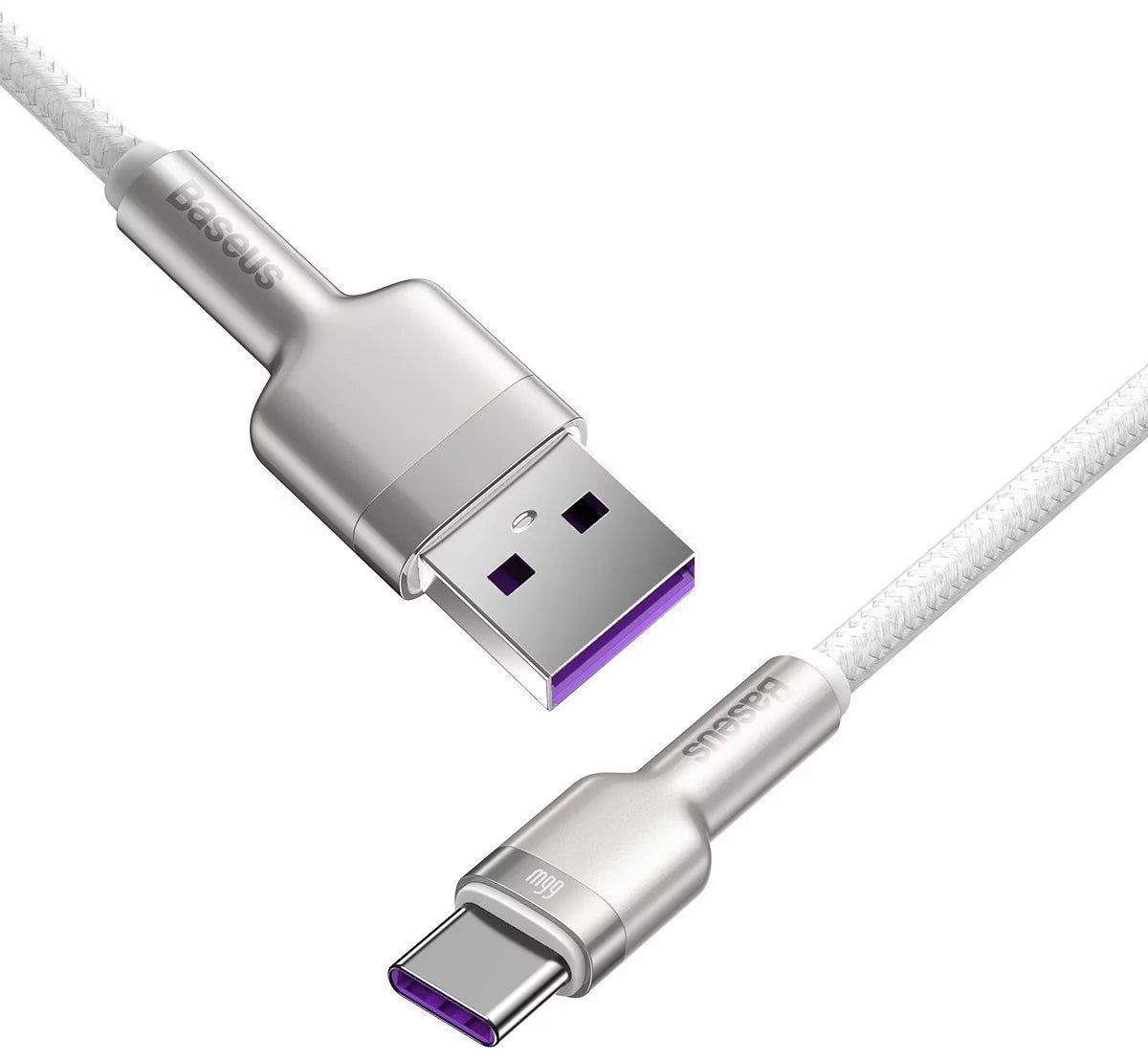 Cavo dati e ricarica USB-A - USB-C Baseus Cafule Metal Series, 66W, 1m, bianco CAKF000102