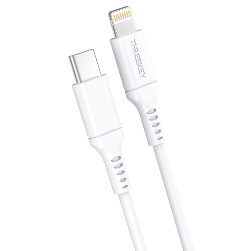 Cavo dati e ricarica USB-C - Lightning XO Design TK04, 20W, 1m, bianco