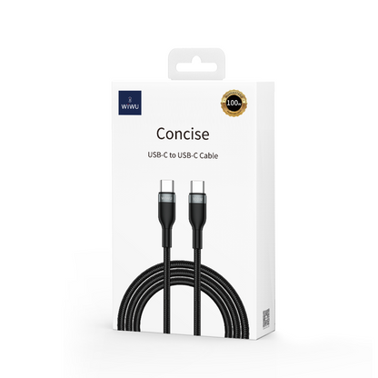 Cavo dati e ricarica USB-C - USB-C WiWu Wi-C017, 100W, 1,2 m, nero 