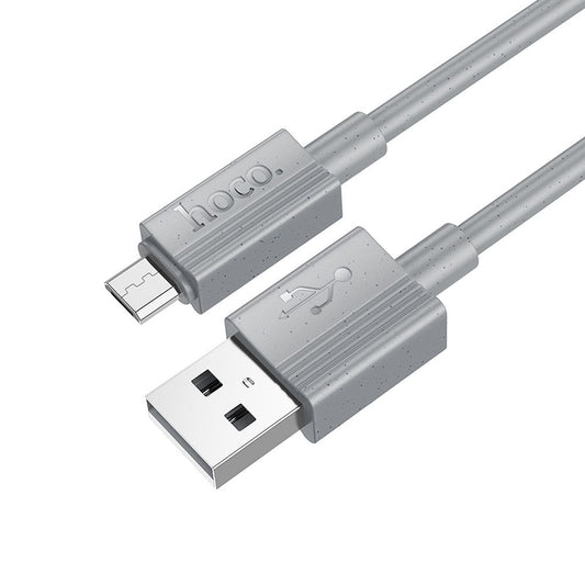Cavo Dati e Ricarica USB-A - microUSB HOCO X107, 18W, 1m, Grigio