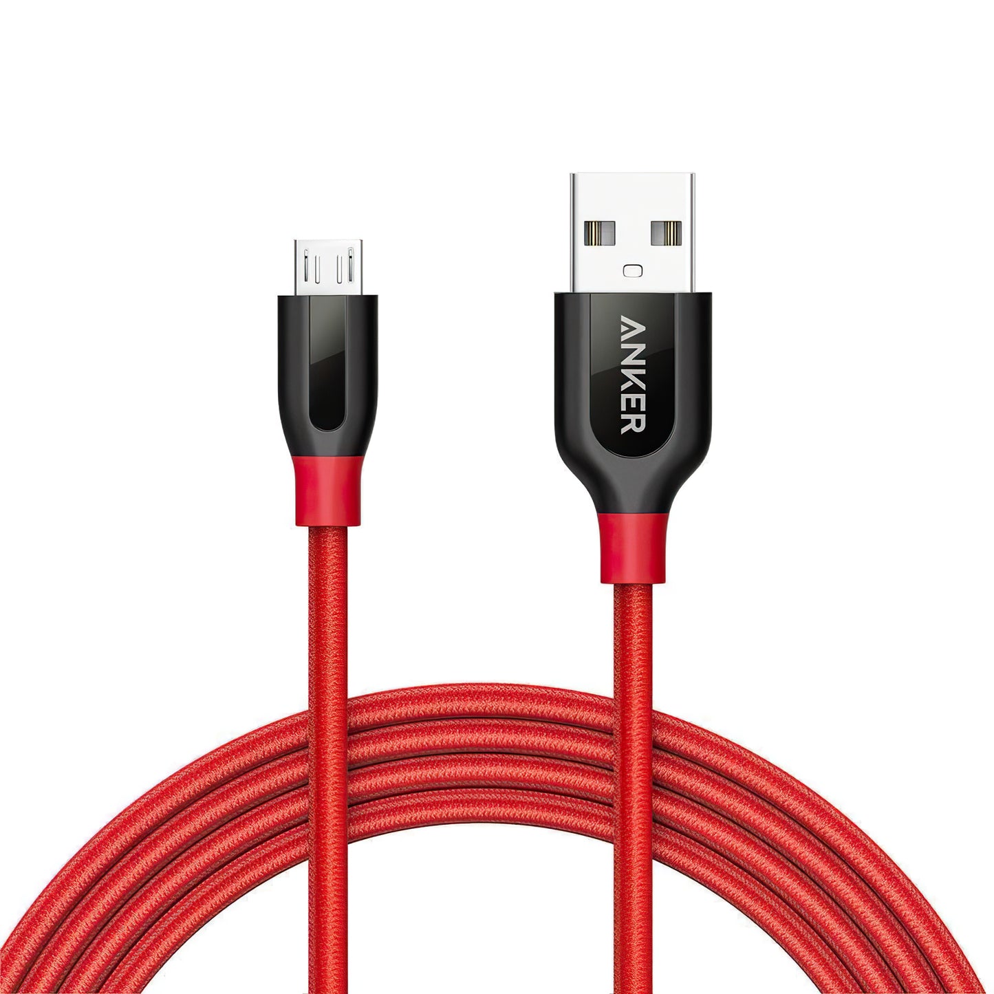 Cavo dati e ricarica USB-A - microUSB Anker PowerLine+, 18W, 1,8 m, rosso A8143091 