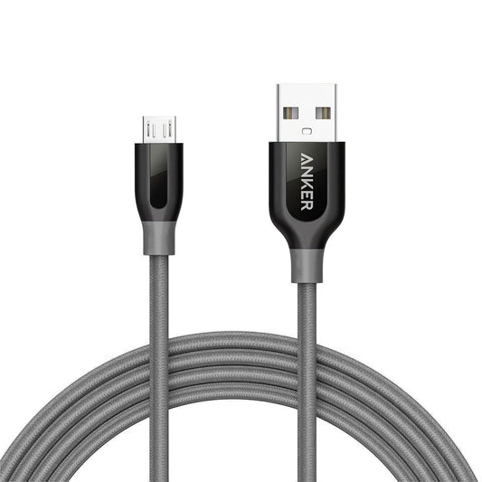 Cavo dati e ricarica USB-A - microUSB Anker PowerLine+, 18W, 1,8 m, grigio A8143HA1 