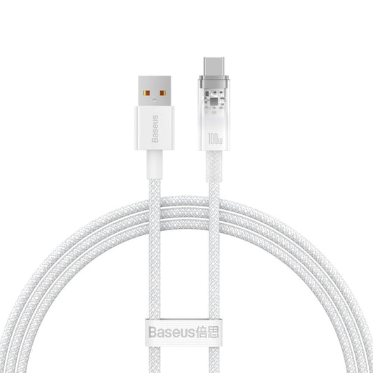 Cavo Dati e Ricarica USB-A - USB-C Baseus Explorer, 100W, 1m, Bianco CATS010402