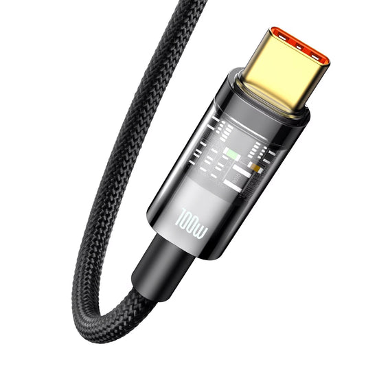 Cavo Dati e Ricarica USB-A - USB-C Baseus Explorer, 100W, 2m, Nero CATS000301