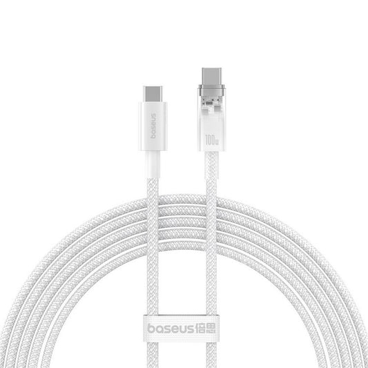 USB-C Data and Charging Cable - USB-C Baseus Explorer, 100W, 2m, White P10319703221-01